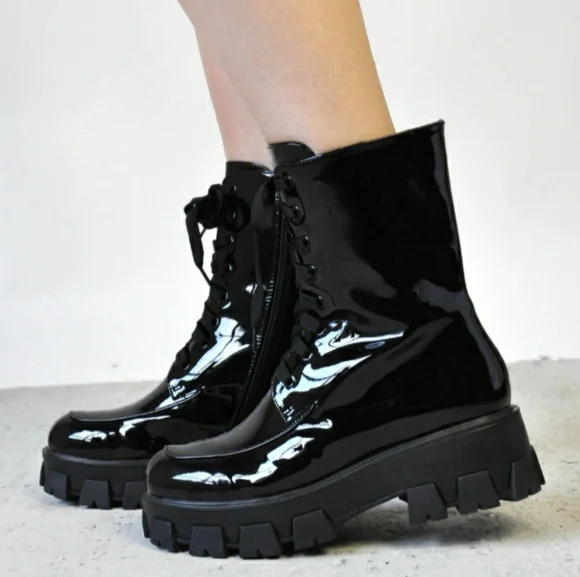 Combat Black boots - Picture 4 of 4